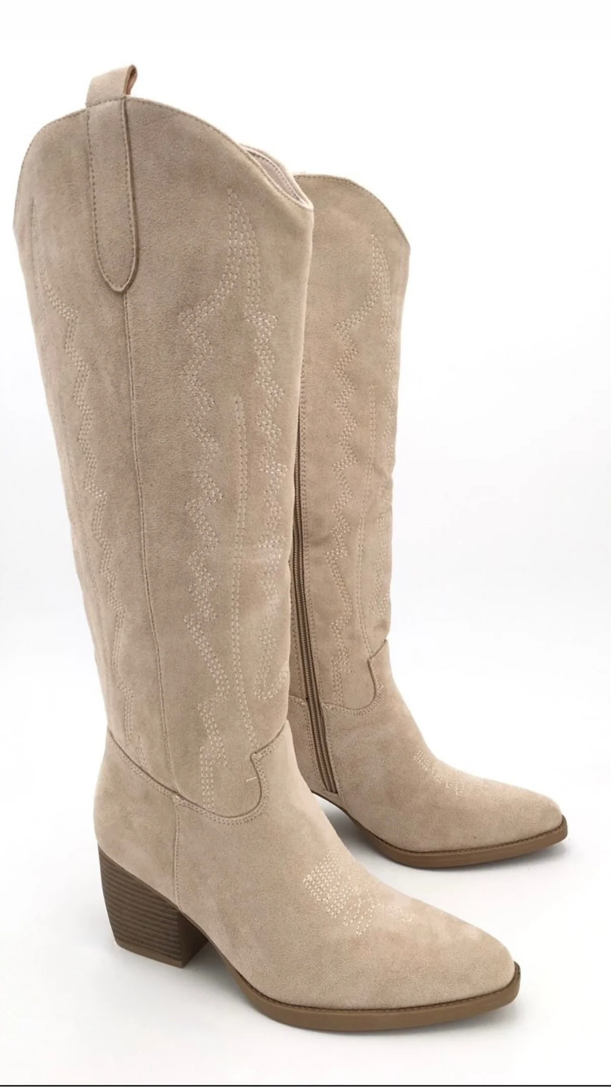 Cowboy Stiefel lang " T272N" / beige Art. 10104 - Image 2